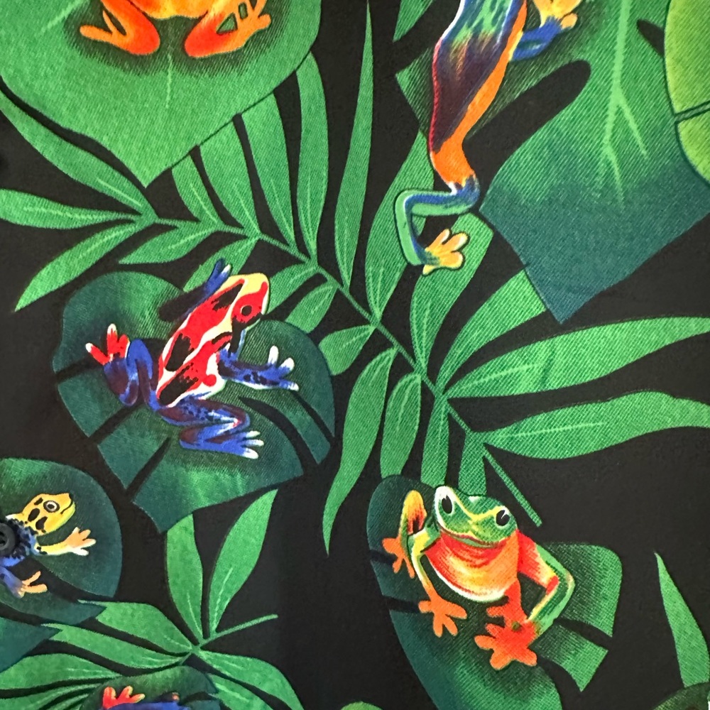 V.H.O Frog Pattern Button Down. Xl - image 4